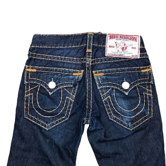 Vintage True Religion Jeans Size 28 BILLY SUPER T Blue - Picture 2 of 10